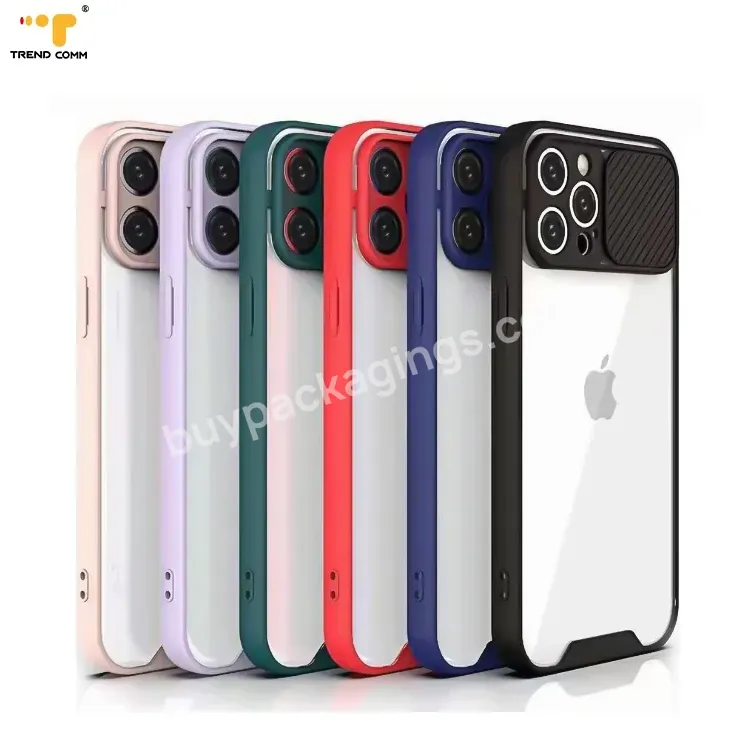 Precise Camera Hole Bumper Clear Cases Phone Free Shipping For Iphone 12 Case With Camera Protection Slider - Buy For Iphone 12 Case With Camera Protection Slider,For Iphone Bumper Clear Case Free Shipping,Precise Camera Hole Case.