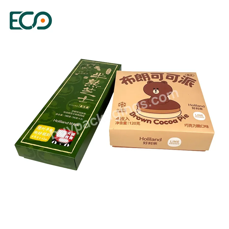 Printing Customized Food Cardboard Paper 300gsm Candle Child Cake Gift Paper Box Top And Bottom Box