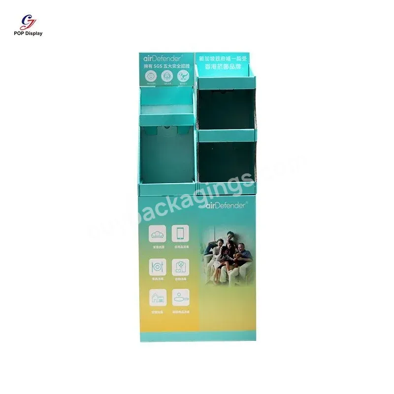 Promotional Retail Product Pop Cardboard Display Stand Large Paper Counter Displaying Can Air Freshener Lash
