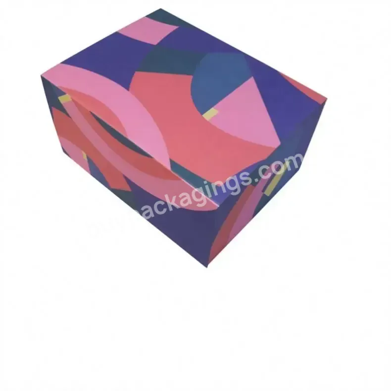 Qingdao Custom Luxury Paper Magnet Folding Magnetic Gift Box Orange Gift Box Clothing Packaging Box