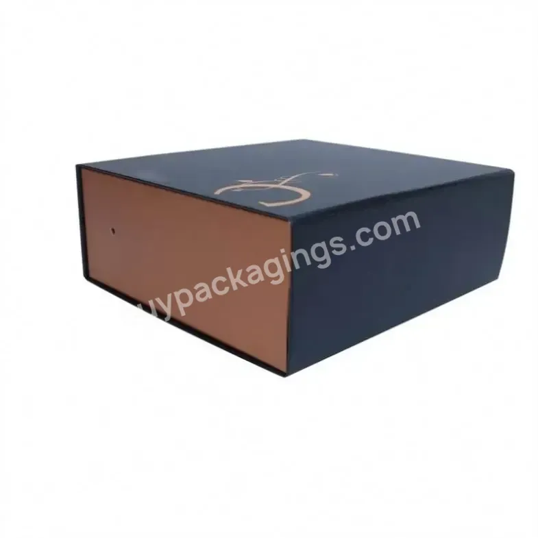 Qingdao High-end Cosmetic Perfume Foldable Logo Luxury Magnet Packaging Box With Foam Insert
