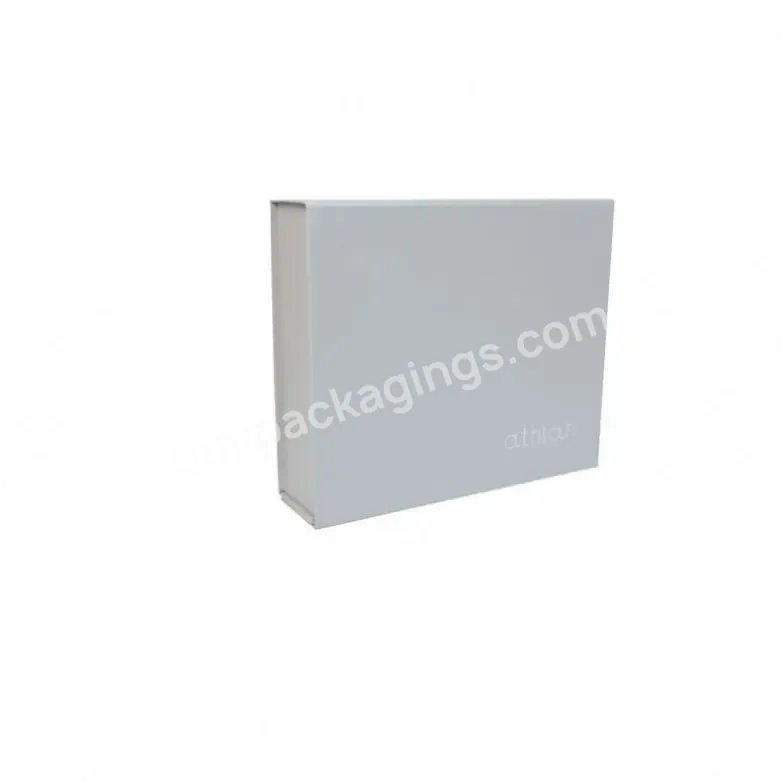 Qingdao Oem/odm Moq 50pcs Customizable Printed Logo Luxury Gift Premium Blue Black Pink Folding Magnetic Box With Ribbon