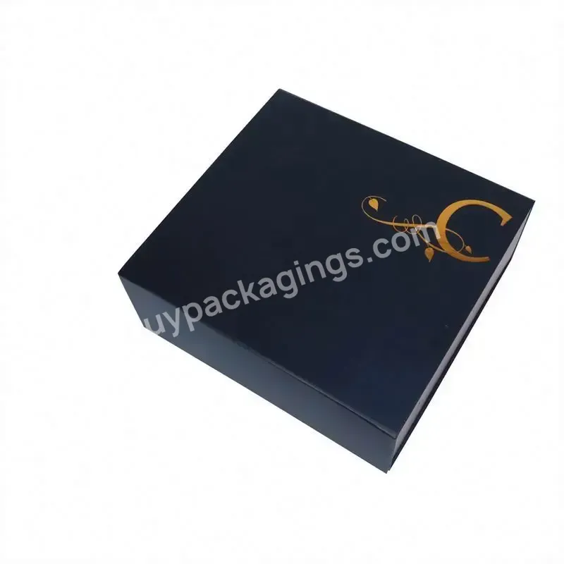 Qingdao Wholesale Custom Printing Small Black Color Jewelry Gift Magnet Box