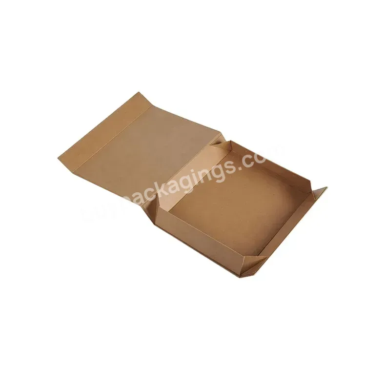 Recycled Delicate Design Foldable Kraft Brown Paper Gift Box Sticker Corrugated Paper Packing Boxes