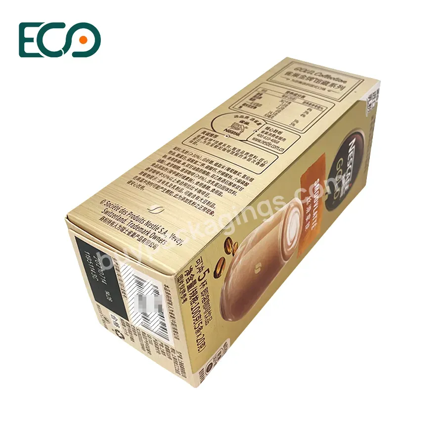 Recycled Kraft Paper Box For Coffee Packaging Seeds Paper Box High Quality