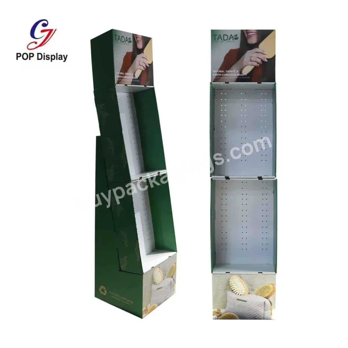 Recycled Materials Cmyk Logo Printing Paper Retail Cardboard Floor Display With Hooks Hanging Display Rack For Stationery Store - Buy Hanging Display Rack With Hooks,Hooks Floor Stationery Cardboard Display Stand,Cardboard Floor Display With Hooks.