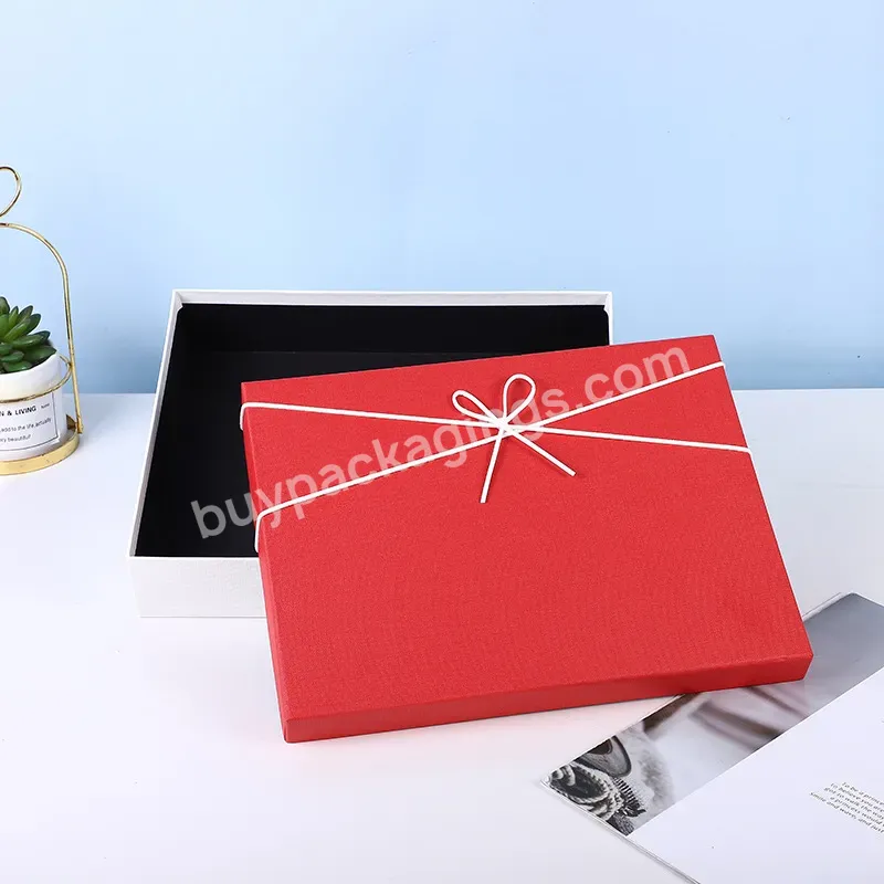 Rigid Board Cardboard Packaging Paper Gift Box 2 Piece Box With Lid For Shoes & Clothing - Buy Custom Logo Luxury Cardboard Paper Packaging White Removable Lid Rigid Gift Boxes With Ribbon And Clear Window,Hot Sales Bespoke Luxury Linen Cover Paper G