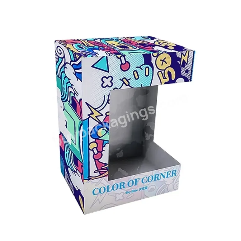 Shipping Boxes Corrugated Custom Logo Rectangle Gift Box With Clear Window Paper Car Toy Box Packaging With Display Window
