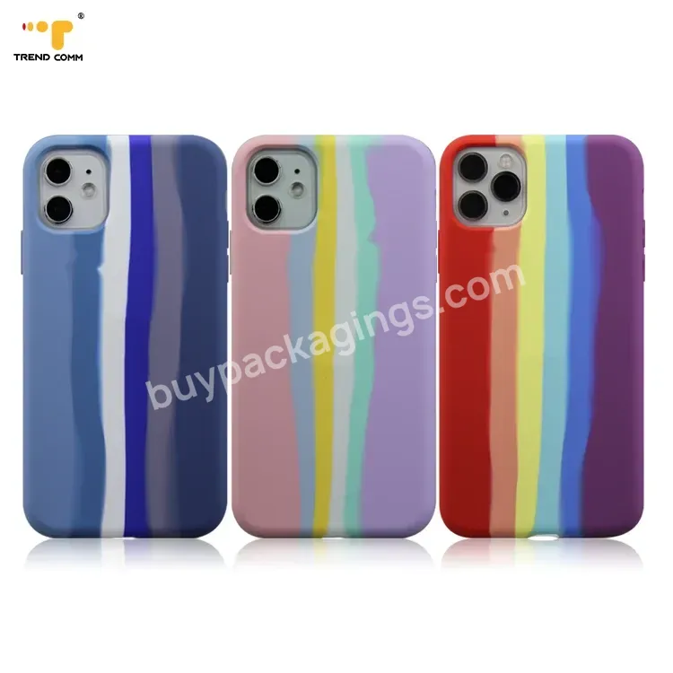 Silicone Case Rainbow For Iphone 11 Custom Girl Smooth Trending Phone Cases 2021 - Buy Trending Phone Cases 2021,Silicone Case Rainbow,Silicone Case For Iphone 11.