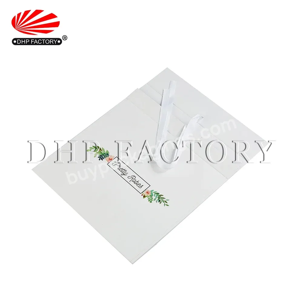 Simple White Magnetic Closure Storage Clothing Packaging Oem Foldable Gift Box With Ribbon