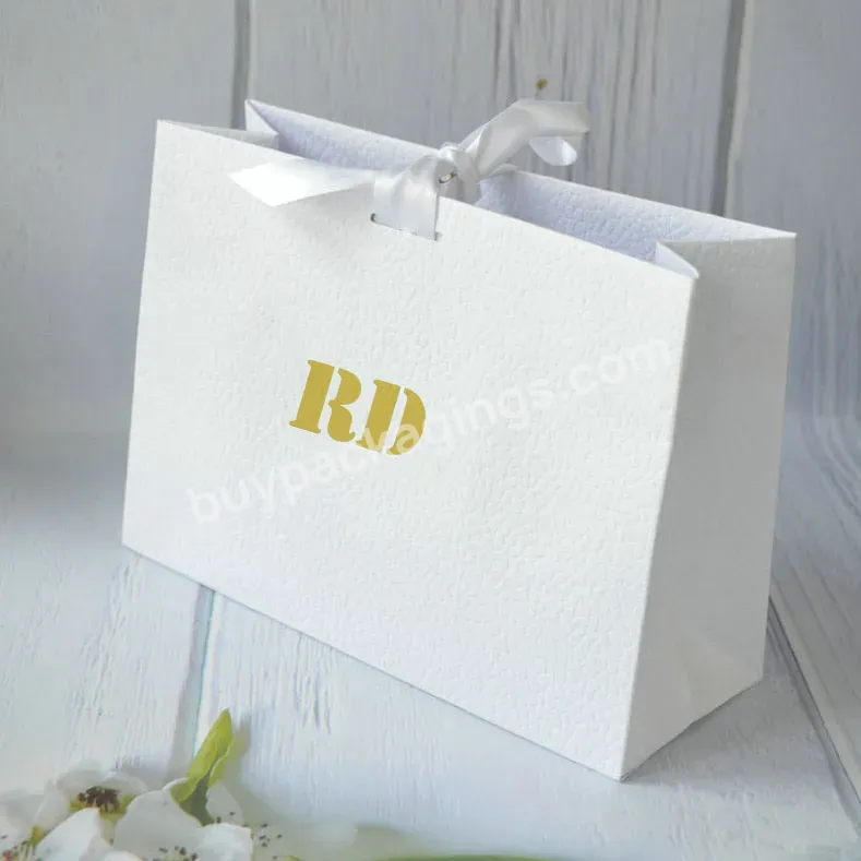 Square Shape White Paper Shopping Bag With Handles - Buy Bulk Paper Bags,Custom Print Paper Bags,White Paper Bags With Handles.