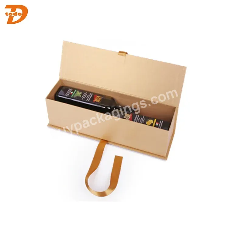 Stamping,Embossing Printing Handling And Gift & Craft Industrial Use Cardboard Wine Bottle Gift Box