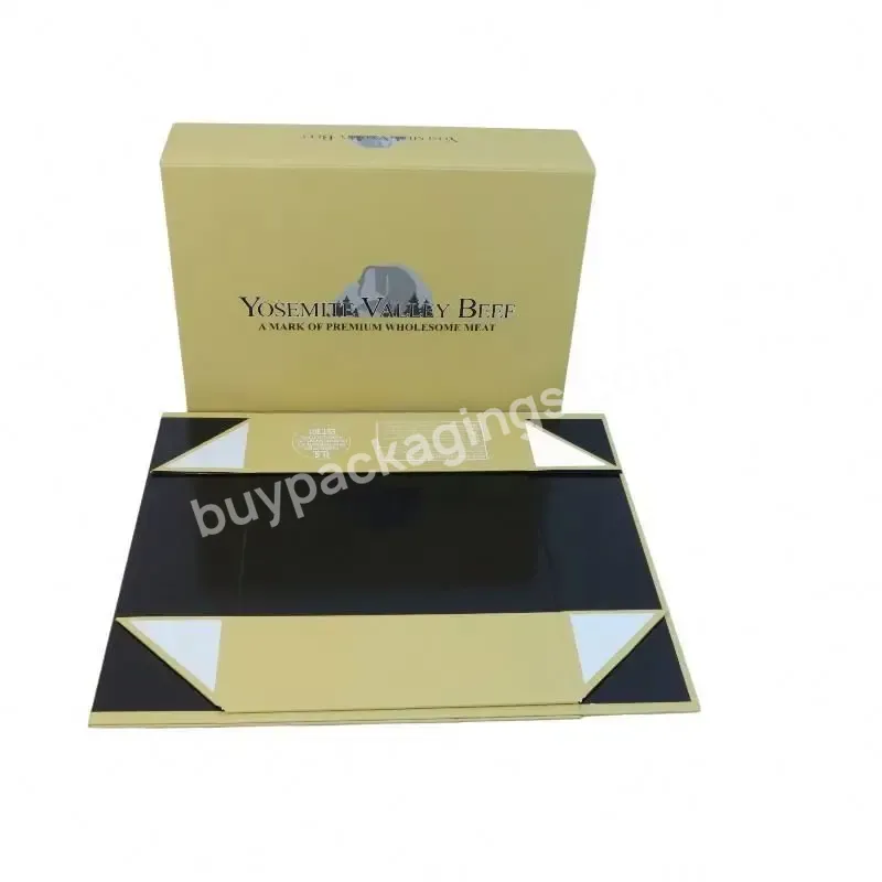 Sunshine Custom Logo Folding Magnetic Gift Box For Cosmetic Perfume Clothing Collapsible Foldable Magnet Paper Packaging Boxes
