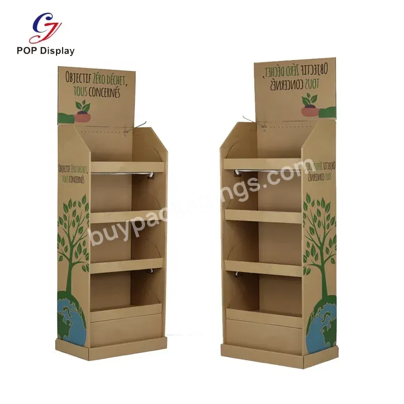 Supplier Customized Template Cardboard Corrugated Floor Display Stand Pop Up Kraft Paper Display Rack For Toothpaste Promotion - Buy Cardboard Display,Cardboard Corrugated Display,Cardboard Display Supplier.