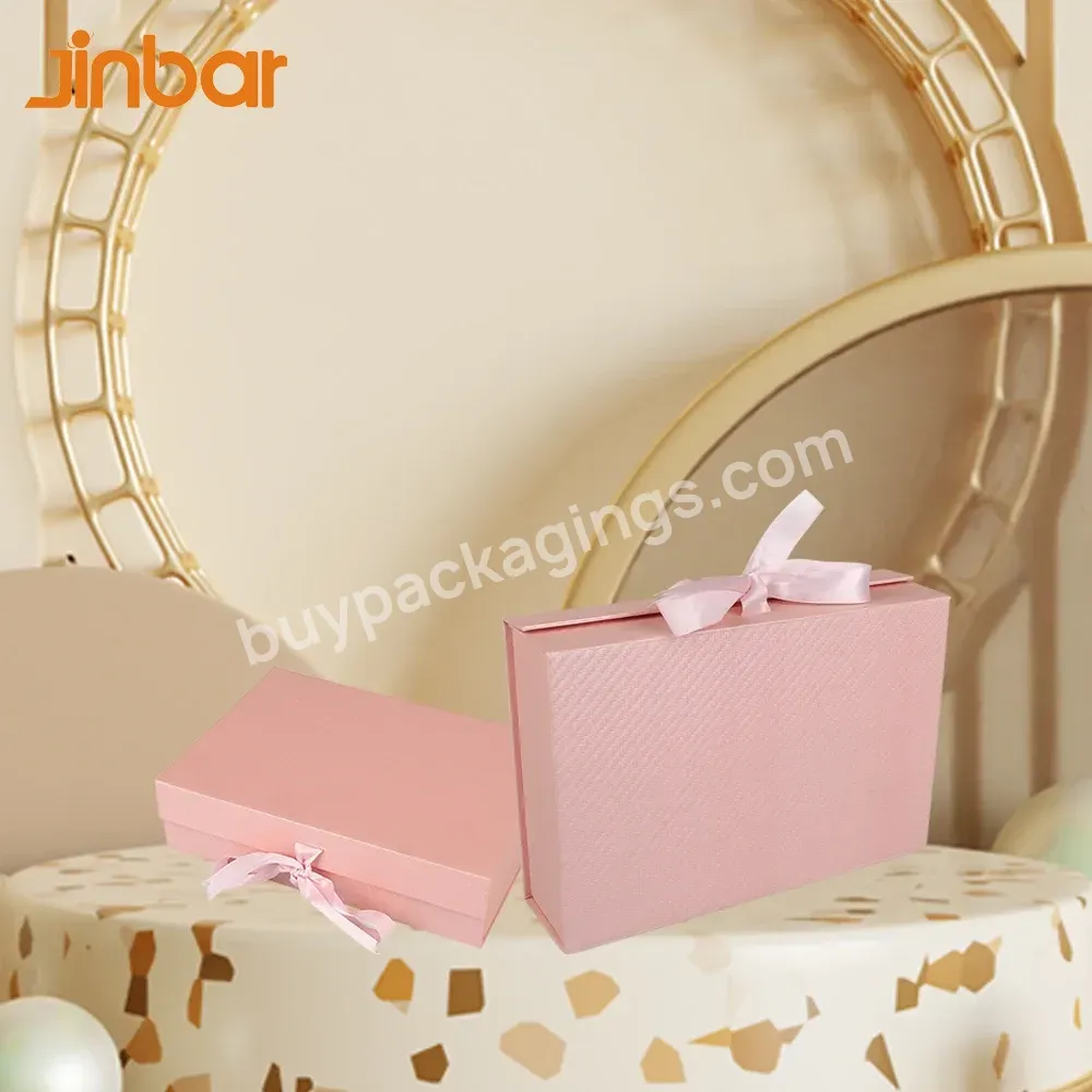 Tailored Packaging For Your Unique Identity Pink Boxes For Business Gift Presents Medium Size With Pink Ribbon