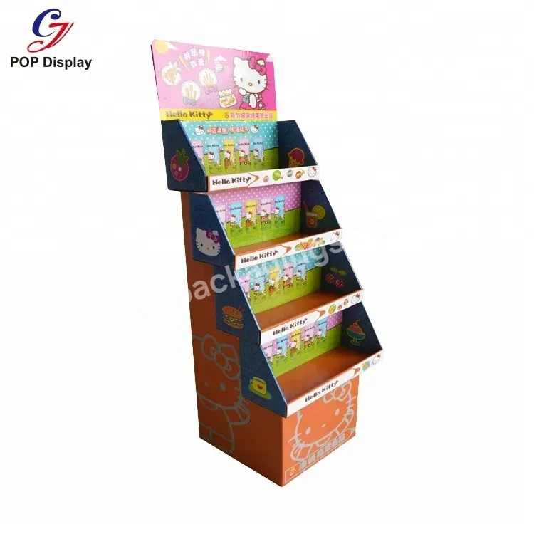 Template Cardboard Display Stand Promotion Corrugated Display Shelf Rack Paper Supermarket Pdq Stacked Stand Kids Toy Car - Buy Display Shelf Supermarket Pdq,Toy Car Display Rack,Paper Display Shelf.