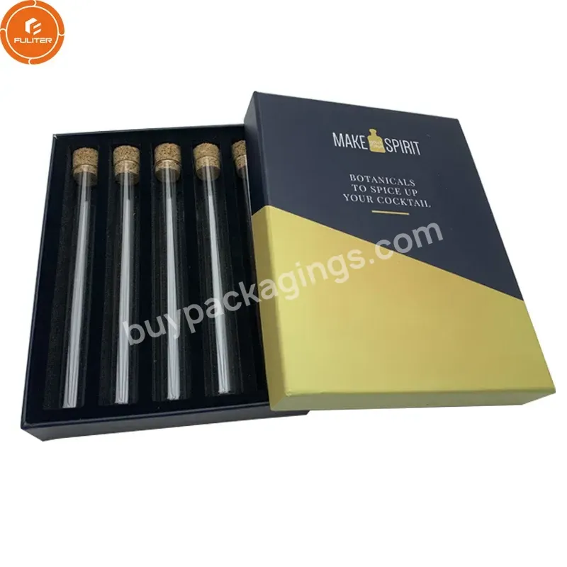 Traditional Luxury Glass Tube Packaging Herbs Spice Gift Box