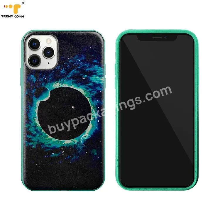 Wheat Straw Biodegradable Mobile Cases Custom Logo Phone Case Cover For Iphone 13