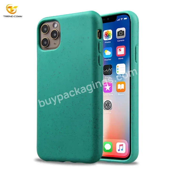 Wheat Straw Biodegradable Silicone For Iphone 11 Pro Max Phone Case - Buy For Iphone 11 Pro Max Case,Biodegradable Silicone For Iphone Case,Wheat Straw Phone Case.