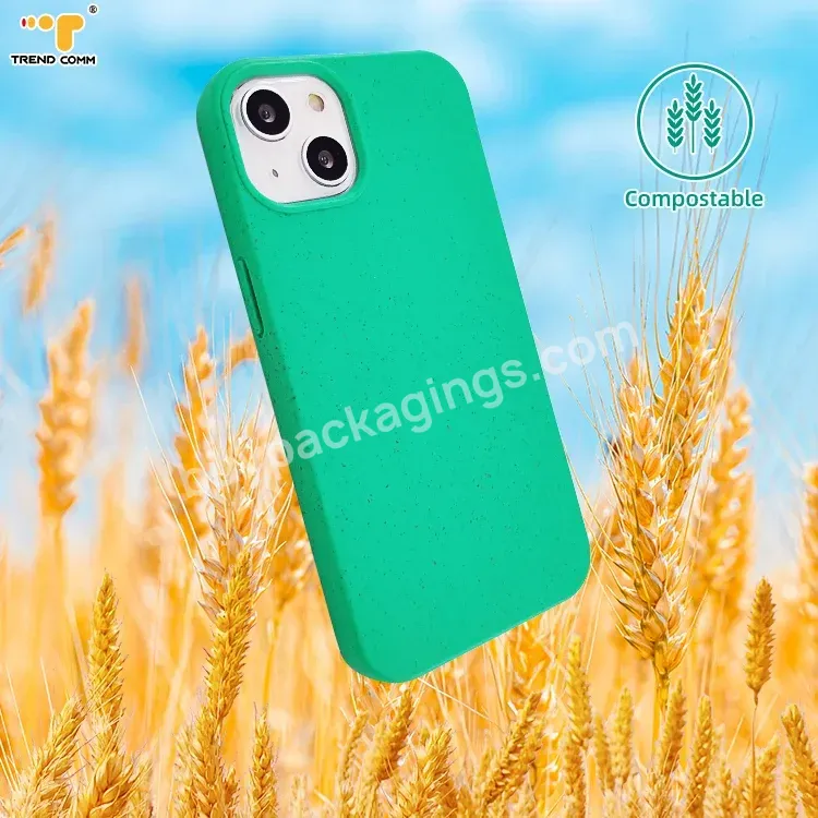 Wheat Straw Mobile Shell Eco Friendly Phone Cases Custom Biodegradable Cover Cell Phone Case For Iphone 13 - Buy Cell Phone Case For Iphone 13,Eco Friendly Phone Case Custom,Wheat Straw Mobile Phone Case.