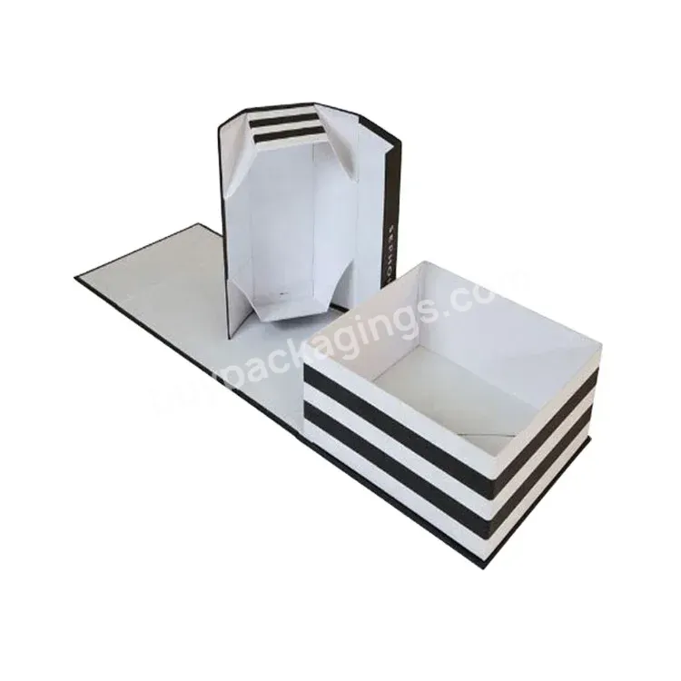 White Paper Folding Gift Box With Magnetic Closure