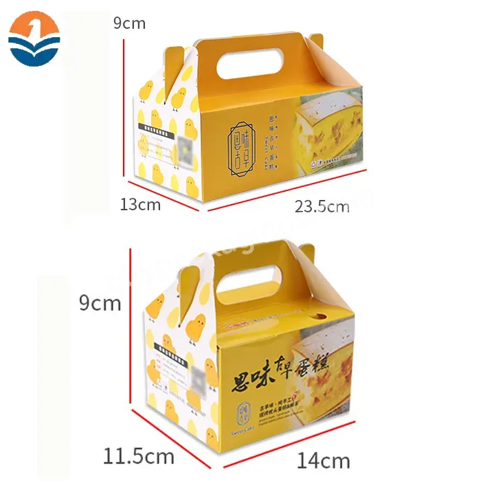 Whole Sale Custom Printing Easy Take Cake Packaging Box Kraft Cake Box