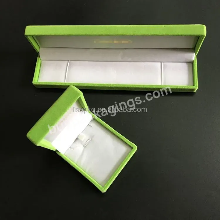 Wholesale Colorful Velvet Satin Gift Necklaces Rings Bracelets Packaging Plastic Jewelry Box