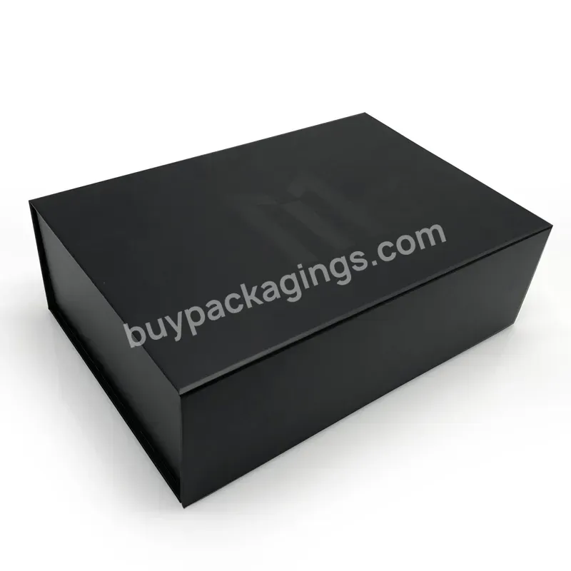 Wholesale Custom Book Style Magnet Close Shoe Boxes Cardboard Foldable Flat Packaging Folding Paper Gift Box Magnetic Closure