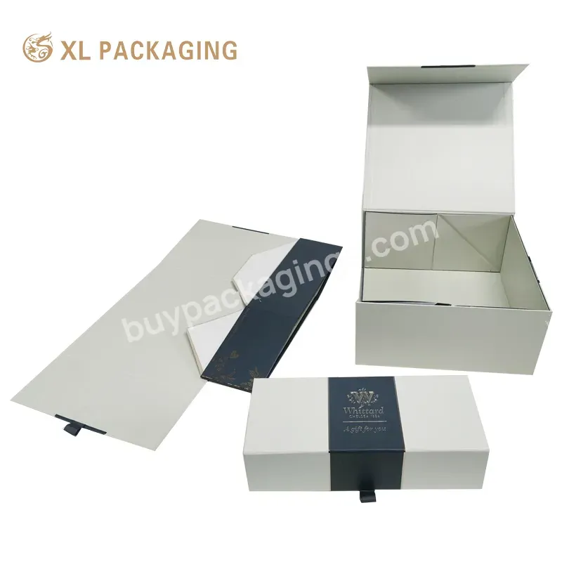 Wholesale Custom Luxury Hot Stamping Magnetic Closure Box Hardboard Foldable Flat Shipped Gift Paper Box - Buy Foldable Paper Gift Box,Hardboard Gift Box With Logo Package,Flip Top Boxes With Magnetic Catch.