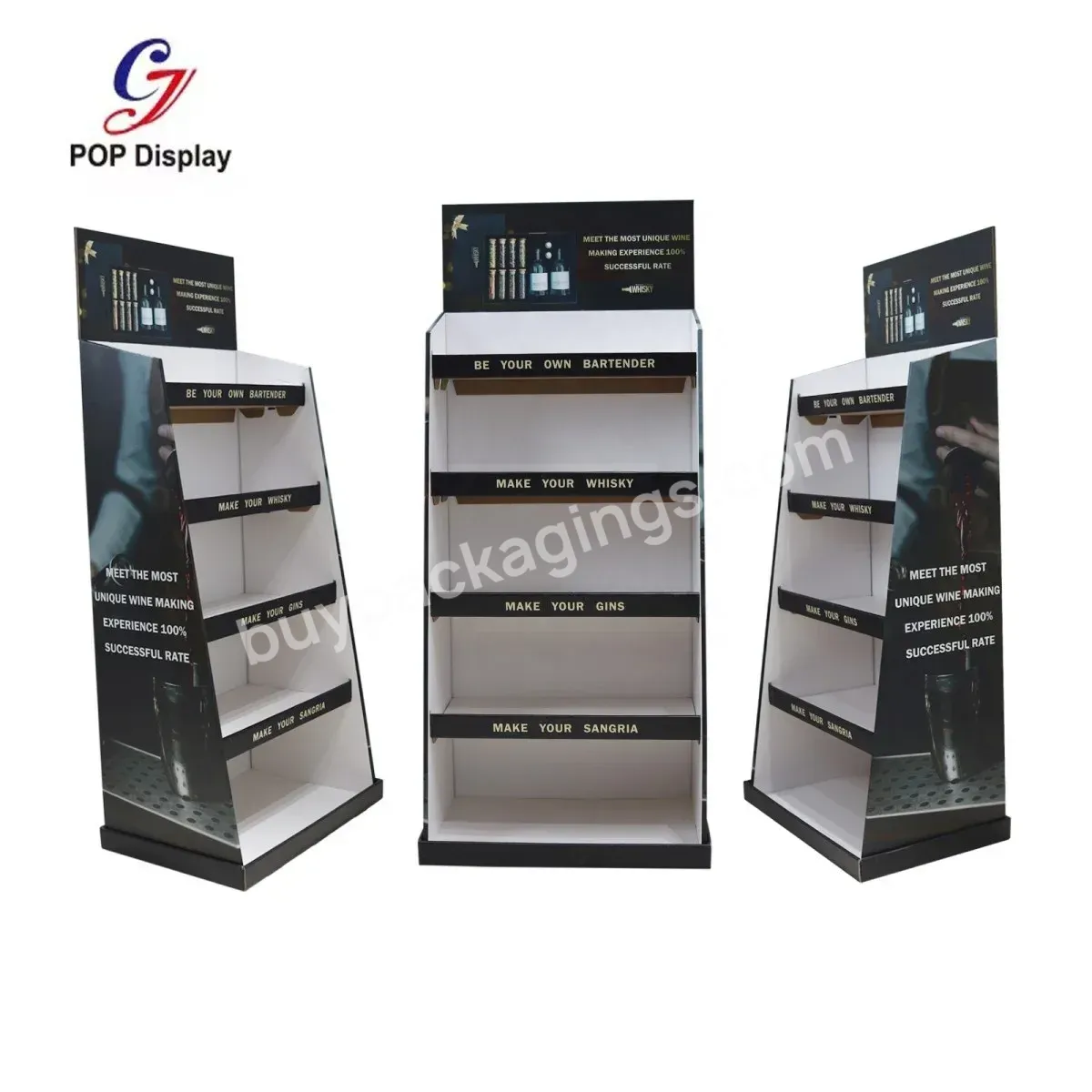 Wholesale Customized Logo Cardboard Display For Floor Model Pop Stand Corrugated Paper Display Boxes For Wine Bottle Drinks Beer - Buy Floor Model Display Boxes Cardboard,Corrugated Cardboard Wine Bottle Floor Display,Cardboard Display For Floor.