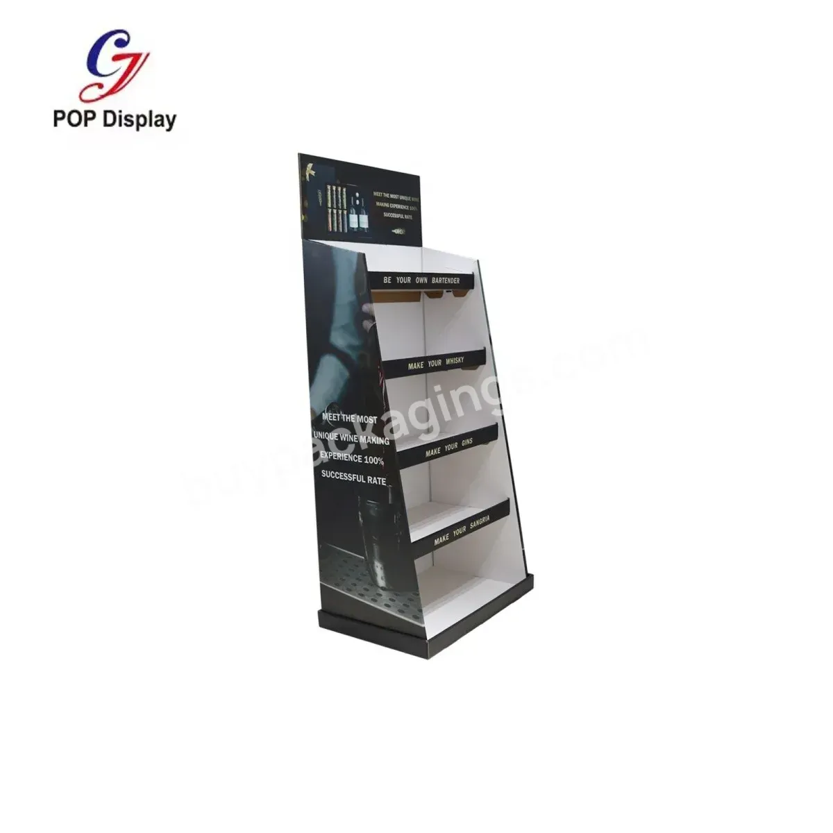 Wholesale Customized Logo Cardboard Display For Floor Model Pop Stand Corrugated Paper Display Boxes For Wine Bottle Drinks Beer - Buy Floor Model Display Boxes Cardboard,Corrugated Cardboard Wine Bottle Floor Display,Cardboard Display For Floor.