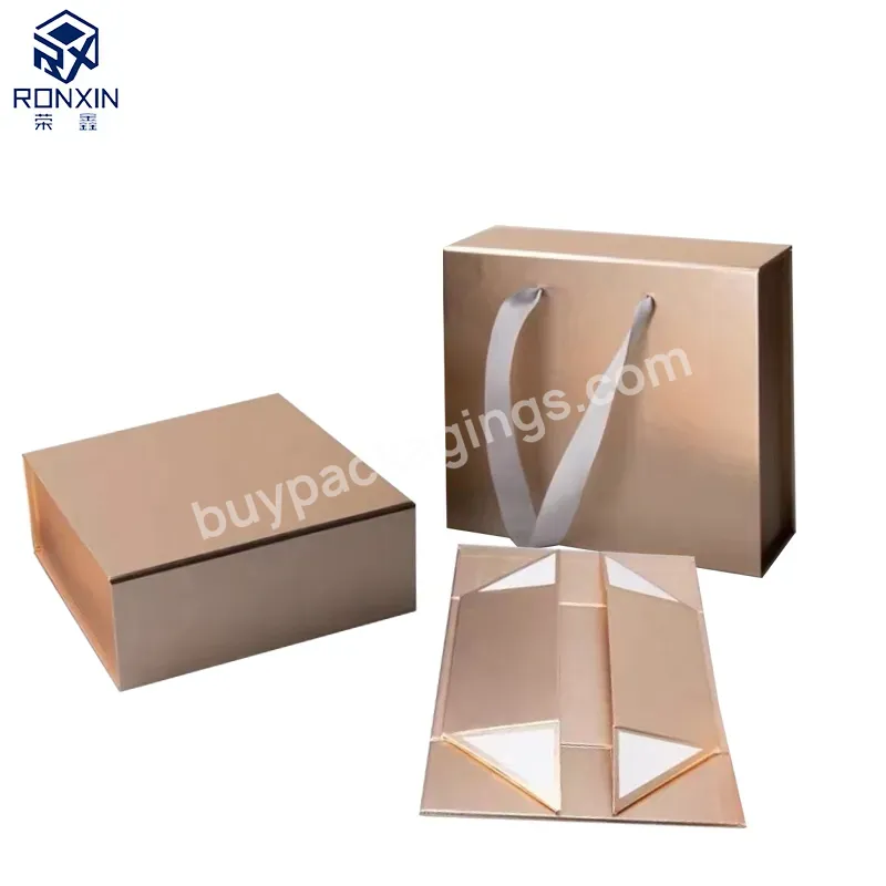 Wholesale Folding Shipping Box Foldable Gift Storage Magnetic Box Luxury Cosmetic Packaging