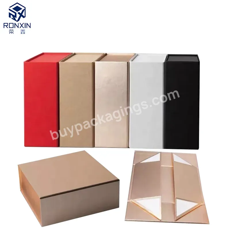 Wholesale Folding Shipping Box Foldable Gift Storage Magnetic Box Luxury Cosmetic Packaging