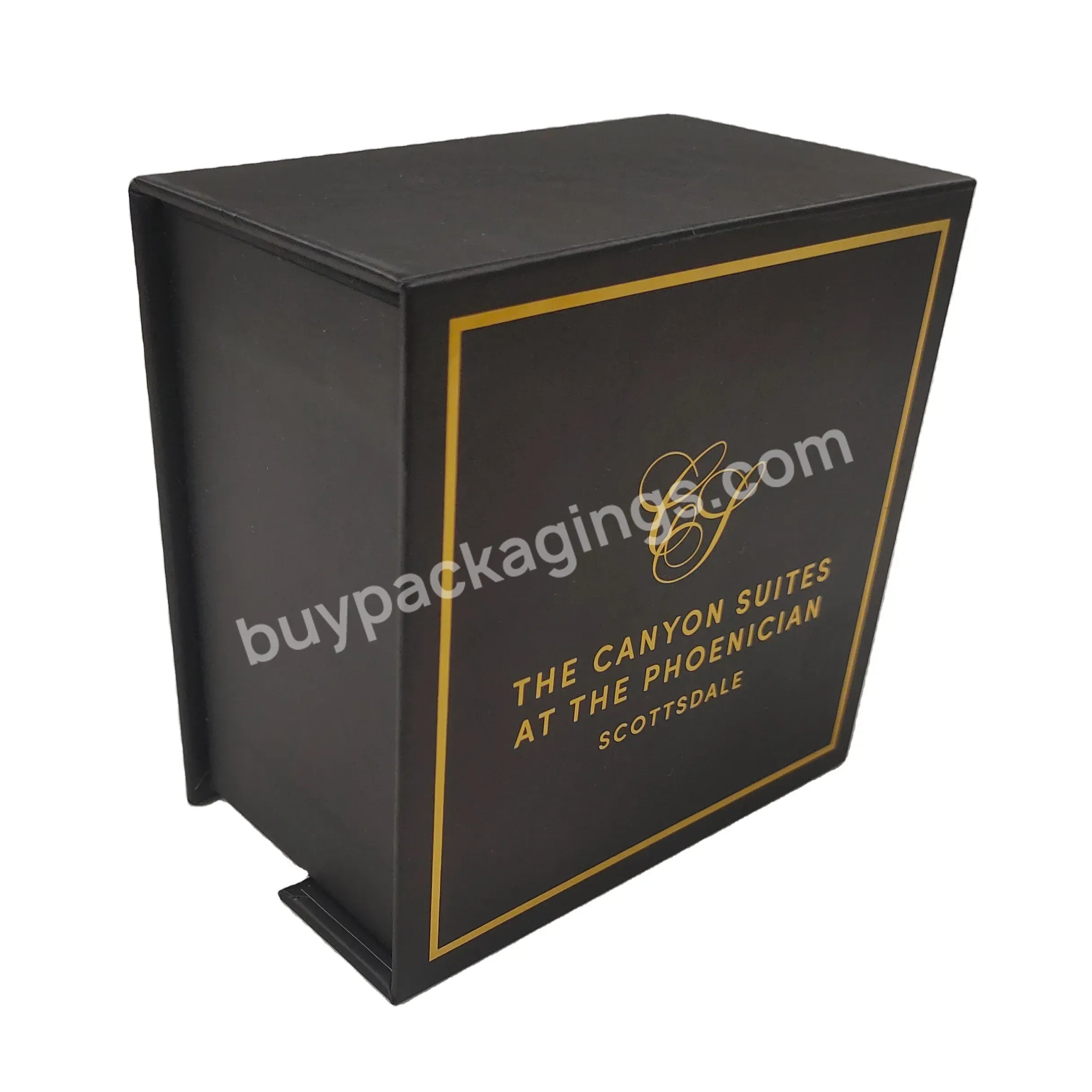 Wholesale Luxury Custom Black Shipping Magnetic Cardboard Packaging Gift Box