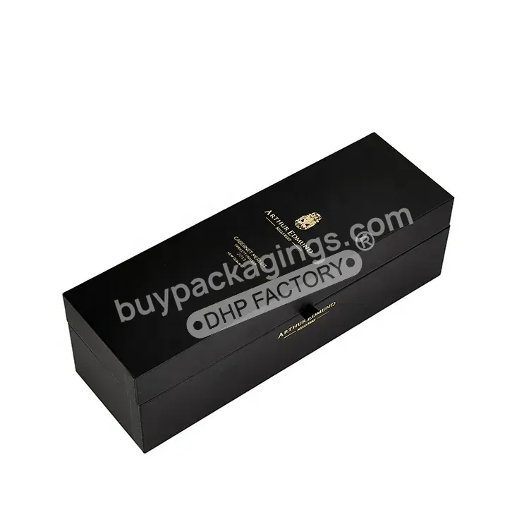Wholesale Luxury Custom Logo Rigid Cardboard Magnetic Champagne Wine Whisky Bottle Paper Box Packaging For Liquor