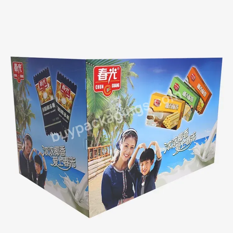 Wholesale Paper Packaging Boxes Custom Logo Printed Corrugated Box Roll Core Biscuit Packaging Box For Supermarket - Buy Paper Packaging Boxes,Kraft Box Packaging,Boxes For Packiging.