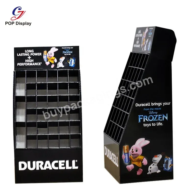 Wholesale Pop Merchandising Corrugated Cardboard Display Stand Custom Paper Display Floor Standing For Battery Electronic Store - Buy Merchandising Displays,Pop Corrugated Cardboard Display Stand,Custom Cardboard Display Floor Stand.