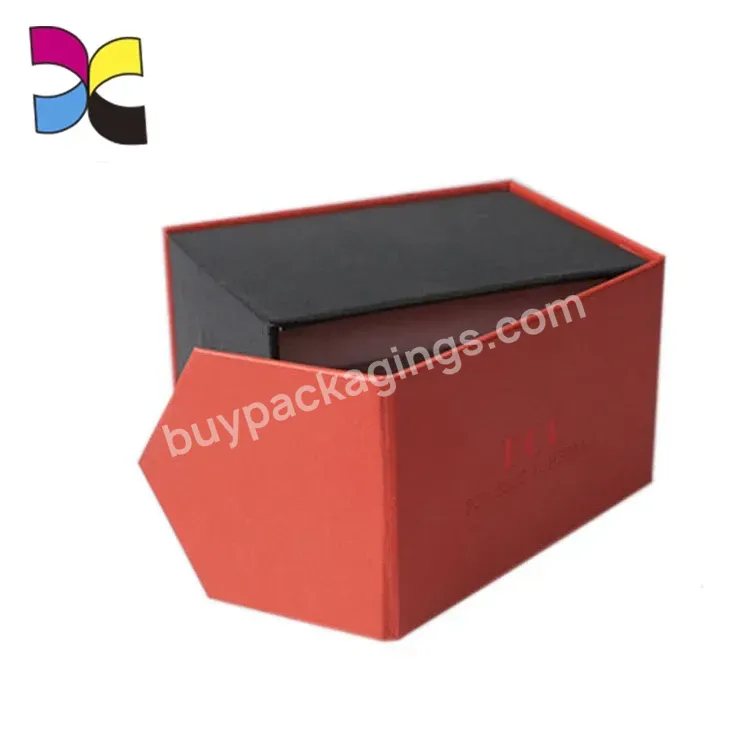 Wholesale Printed Red And Black Cardboard Custom New Product Luxury Cosmetic Package Box