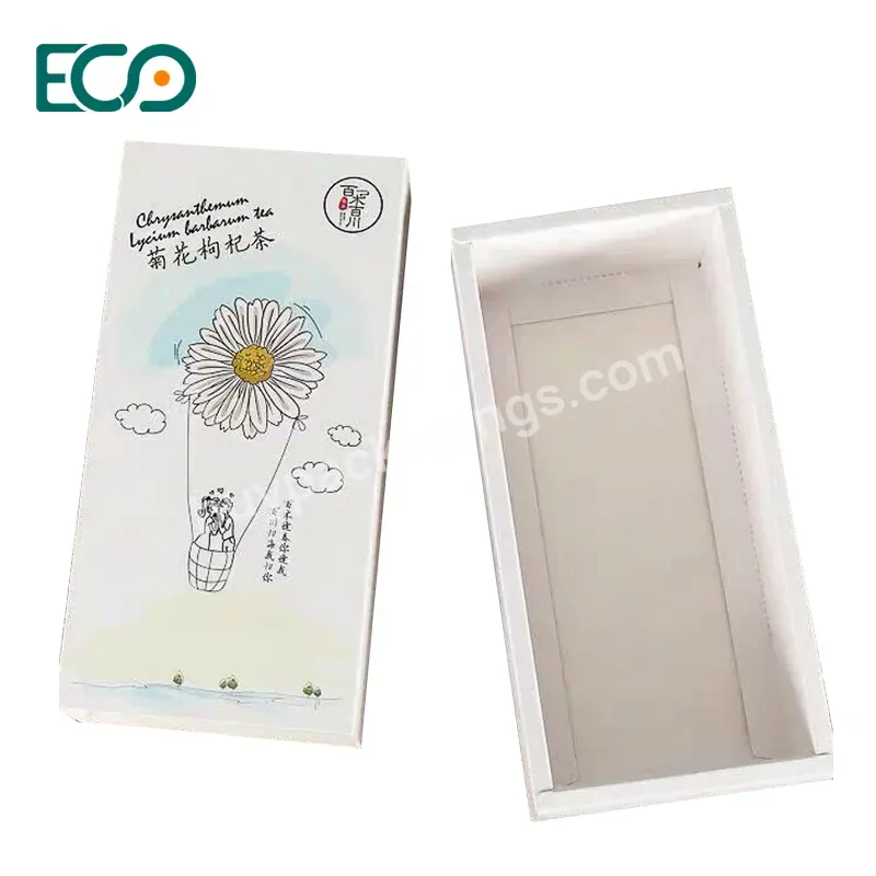 Wholesale Recyclable White Card Factory Jewelry Tea Drawer Display Cardboard Paper Boxes With Window