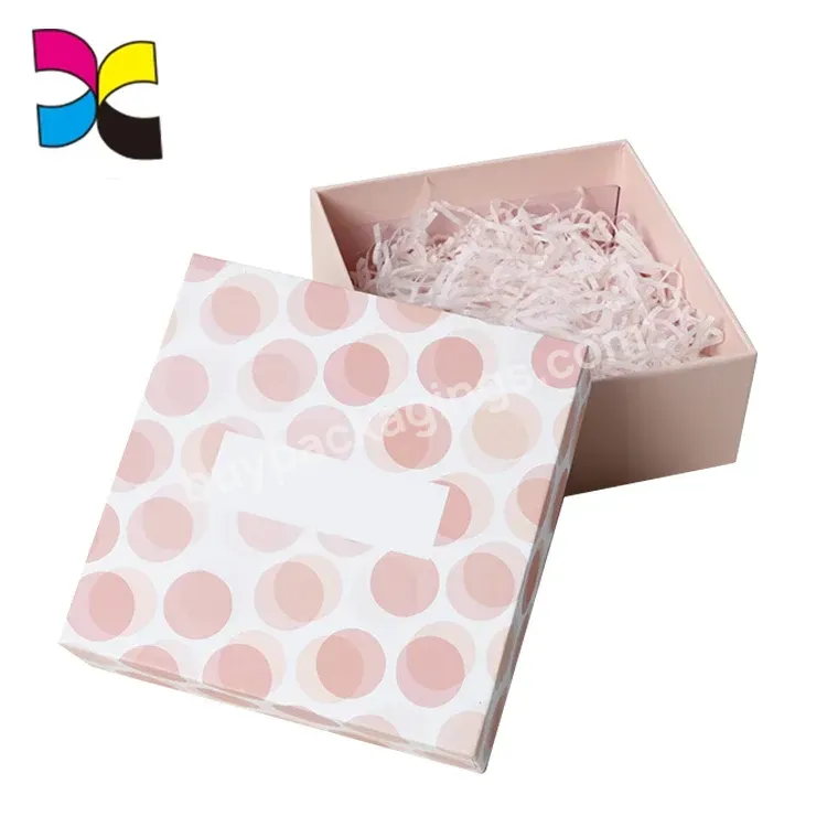 Wholesales Custom Logo Lovely Pretty Girl Pink Tester Perfume Gift Box Packaging Box Clear