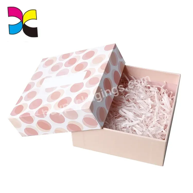 Wholesales Custom Logo Lovely Pretty Girl Pink Tester Perfume Gift Box Packaging Box Clear
