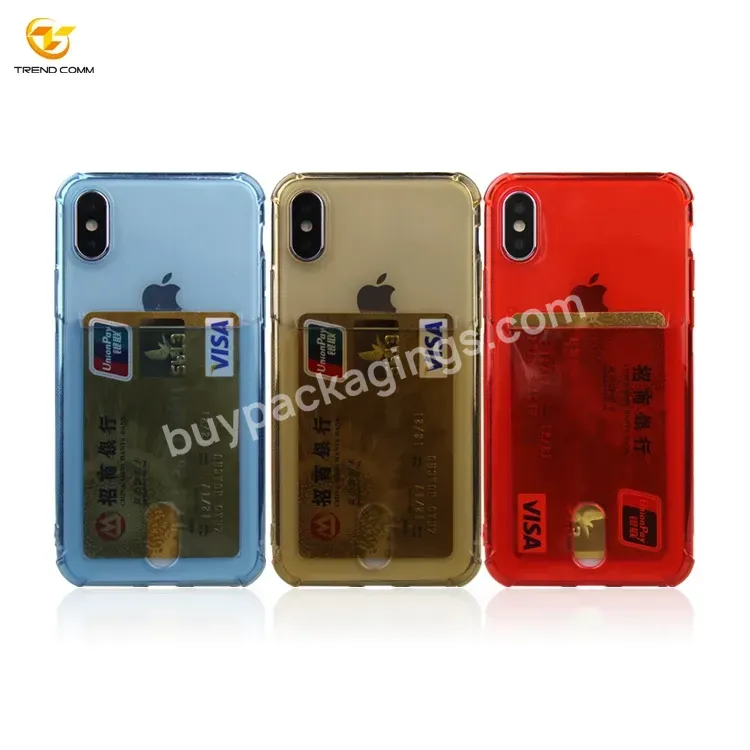 With Wallet Xs Max Phone Casing Transparent For Iphone Case Clear Soft